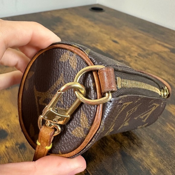 Louis Vuitton Monogram Mini Papillon Accessories Pochette Bag Purse Handbag - Picture 12 of 16